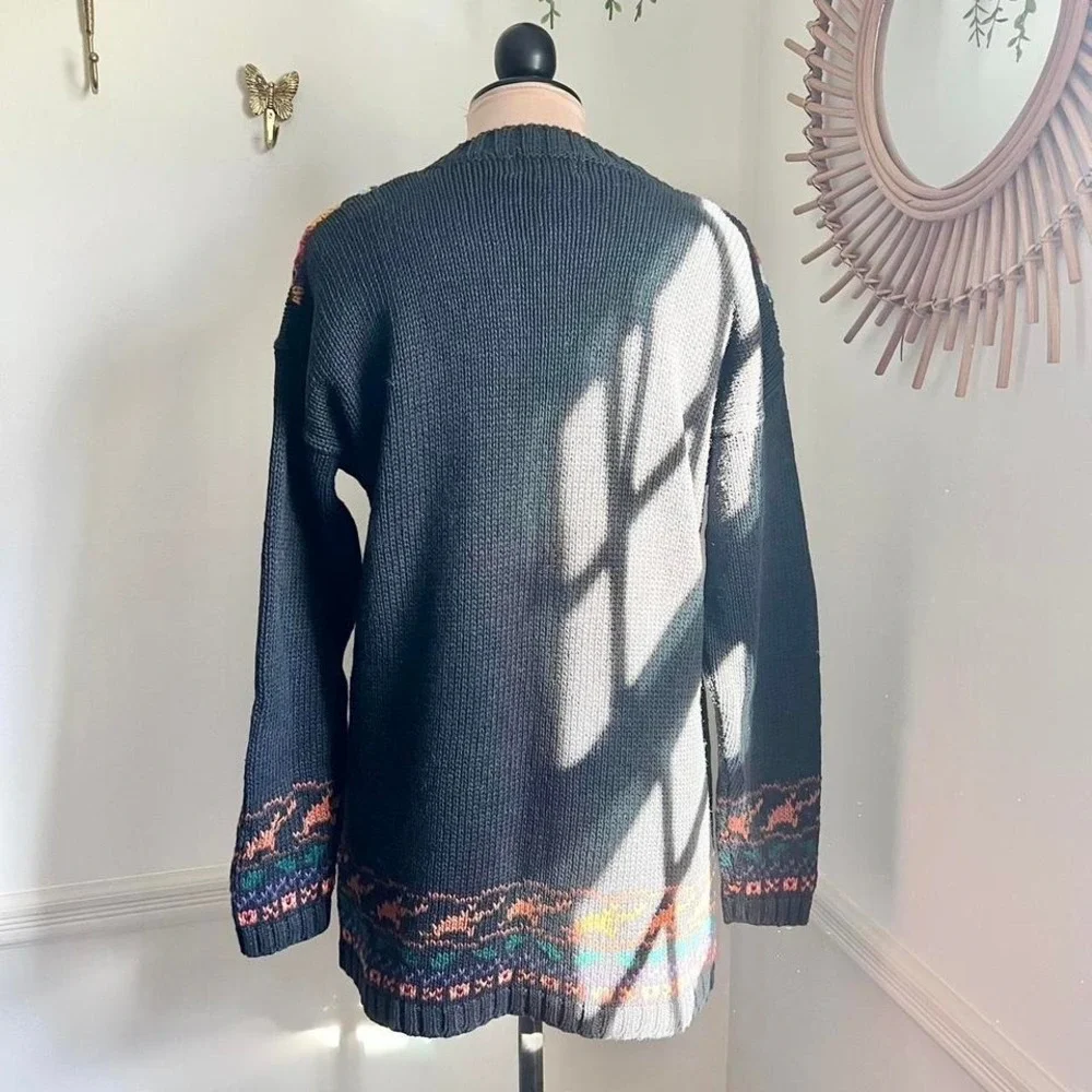 Vintage 90's‎ Chunky Fall Leaves Sweater